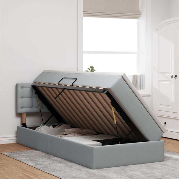 vidaXL &Aacute;gy t&aacute;rol&oacute;val &eacute;s matraccal Vil&aacute;gossz&uuml;rke 90 x 200 cm Faanyag