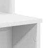 vidaXL Asztal fiókkal polcokkal Fehér 120,5 x 44 x 88,5 cm Faanyag