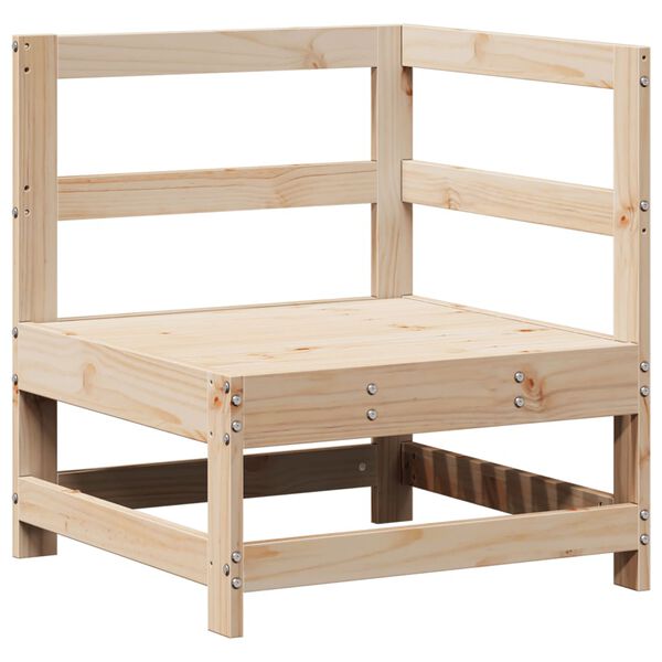 vidaXL 3 r&eacute;szes t&ouml;m&ouml;r fenyőfa kerti kanap&eacute;szett