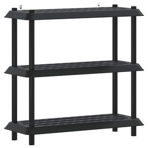 vidaXL Polc egys&eacute;g 3 szint 100 x 40 x 96 cm PP Antracitsz&uuml;rke