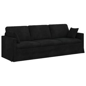 vidaXL Kanap&eacute; Fekete 228 x 78 x 80 cm B&aacute;rsony