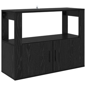 vidaXL Sz&eacute;f Musta tammi 80 x 30 x 60 cm Szerelt Fa