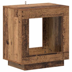vidaXL Oldal asztal Antik Fa 60 x 40 x 65 cm Szerelt Fa
