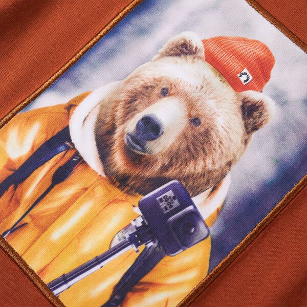 Izzó narancssárga hosszú ujjú gyerekpóló 92