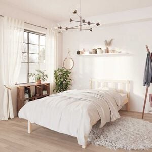 vidaXL Small Single t&ouml;m&ouml;r fenyőfa &aacute;gykeret 75 x 190 cm
