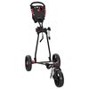 vidaXL Golf Kocsi Fekete 110 x 60 x 132 cm Vas