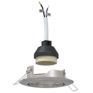 vidaXL Spotl&aacute;mpa 6 pcs Ez&uuml;st 9 x 9 x 2.5 cm F&eacute;m