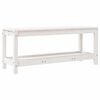 vidaXL feh&eacute;r t&ouml;m&ouml;r fenyőfa kerti pad 108x35x45 cm