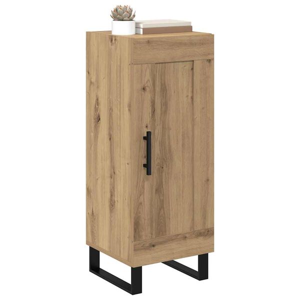 vidaXL Sz&eacute;f Artisan t&ouml;lgy 34,5 x 34 x 90 cm Műszaki fa &eacute;s vas