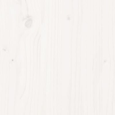 vidaXL fehér tömör fenyőfa tálalószekrény 110 x 34 x 75 cm