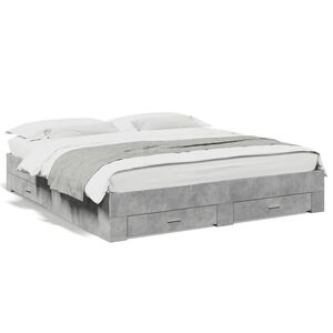 vidaXL betonsz&uuml;rke szerelt fa &aacute;gykeret fi&oacute;kokkal 200 x 200 cm