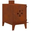 vidaXL kemping tűzhely 35x50x60 cm Corten ac&eacute;l