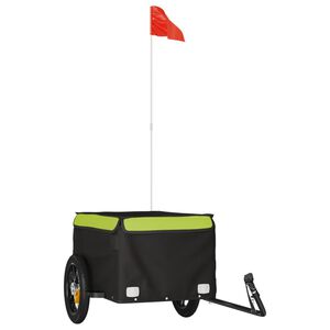 vidaXL fekete-z&ouml;ld vas ker&eacute;kp&aacute;r-ut&aacute;nfut&oacute; 30 kg