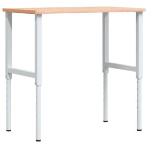 vidaXL t&ouml;m&ouml;r b&uuml;kkfa n&eacute;gysz&ouml;g alak&uacute; munkapad 100 x 60 x (71,5-98) cm