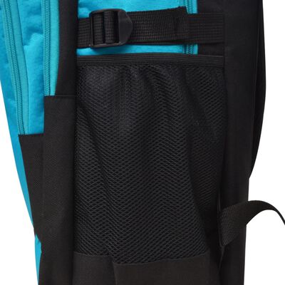 vidaXL 40 literes iskolai hátizsák fekete és kék