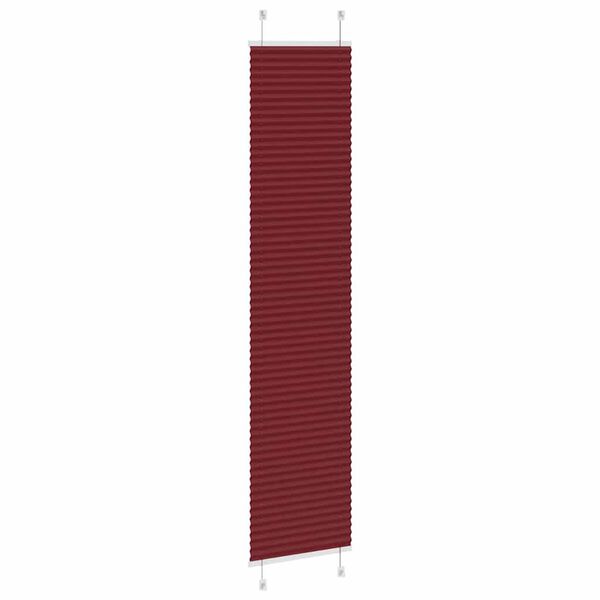 vidaXL plisz&iacute;rozott redőny Bordeaux piros 50x200 cm sz&ouml;vetsz&eacute;less&eacute;g