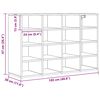 vidaXL Cipőszekr&eacute;ny polcokkal &Ouml;reg fa 103 x 30 x 67 cm Faanyag