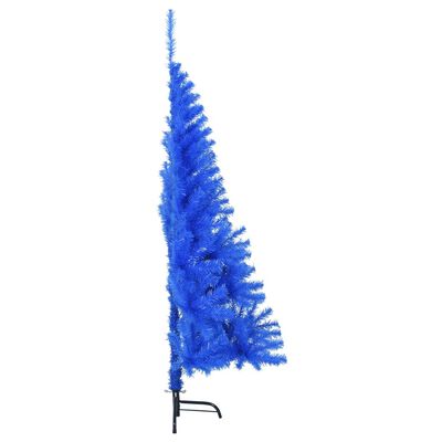 vidaXL kék PVC fél műkarácsonyfa állvánnyal 120 cm