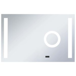 vidaXL LED-es f&uuml;rdőszobai falit&uuml;k&ouml;r &eacute;rint&eacute;s&eacute;rz&eacute;kelővel 100 x 60 cm