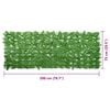 vidaXL zöld leveles erkélyparaván 200 x 75 cm