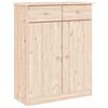vidaXL ALTA t&ouml;m&ouml;r fenyőfa cipőszekr&eacute;ny 77 x 35 x 96 cm