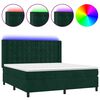 vidaXL s&ouml;t&eacute;tz&ouml;ld b&aacute;rsony rug&oacute;s &eacute;s LED-es &aacute;gy matraccal 160x200 cm
