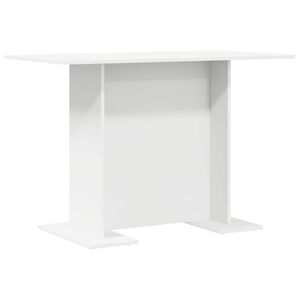 vidaXL &Eacute;tkezőasztal Feh&eacute;r 110 x 60 x 75 cm Faanyag