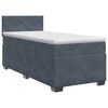 vidaXL Boxspring &aacute;gy matraccal S&ouml;t&eacute;tsz&uuml;rke 90 x 200 cm B&aacute;rsony