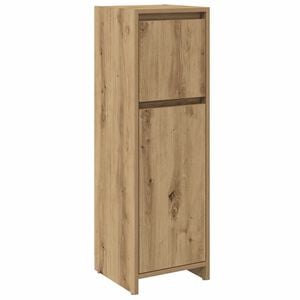 vidaXL f&uuml;rdőszobai szekr&eacute;ny k&eacute;zműves t&ouml;lgy 30x30x95 cm műszaki fa