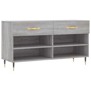 vidaXL sz&uuml;rke sonoma sz&iacute;nű szerelt fa cipőpolc 102 x 35 x 55 cm