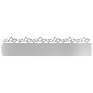 vidaXL Gyepszeg&eacute;lyek 10 pcs Ez&uuml;st 103 x 0,05 x 22 cm Horganyzott ac&eacute;l