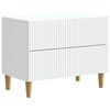 vidaXL &Eacute;jjeliszekr&eacute;ny fi&oacute;kkal Feh&eacute;r 62 x 34,5 x 48 cm Szerelt Fa