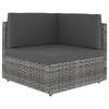 vidaXL sz&uuml;rke polyrattan sarokkanap&eacute;-elem