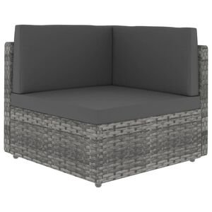 vidaXL sz&uuml;rke polyrattan sarokkanap&eacute;-elem