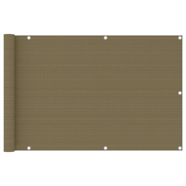 vidaXL t&oacute;psz&iacute;nű HDPE erk&eacute;lyparav&aacute;n 90 x 500 cm