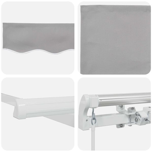 vidaXL Napernyő Vil&aacute;gossz&uuml;rke 300 x 250 x 165 cm Poli&eacute;szter