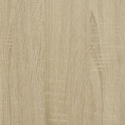 vidaXL 2 részes sonoma tölgyszínű szerelt fa fürdőszobai bútorszett