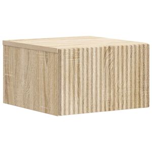 vidaXL Fali &eacute;jjeli szekr&eacute;ny Sonoma T&ouml;lgy 33 x 34,5 x 20 cm Szerelt Fa