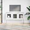 vidaXL fehér hidegen hengerelt acél TV-szekrény 100,5x39x60,5 cm