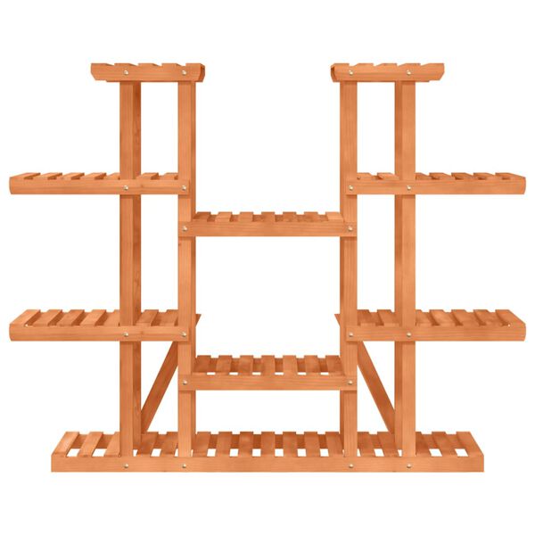 vidaXL tömör fenyőfa virágtartó állvány 110 x 25 x 110,5 cm