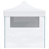 vidaXL fehér acél összecsukható rendezvénysátor 3 oldalfallal 280x410x315 cm