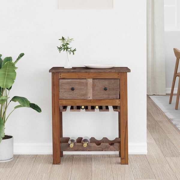 vidaXL Cabinet Barna 60 x 30 x 70 cm Szil&aacute;rd &Uacute;jrahasznos&iacute;tott Fa