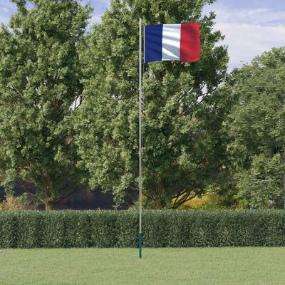 vidaXL alumínium francia zászló és rúd 6,23 m