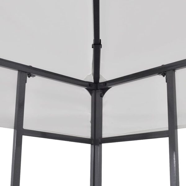 vidaXL fehér kerti pavilon 3 x 3 m