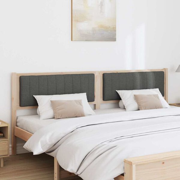 vidaXL K&aacute;rpitozott fejt&aacute;mla fejt&aacute;ml&aacute;val Barna 200 cm T&ouml;m&ouml;r fenyőfa