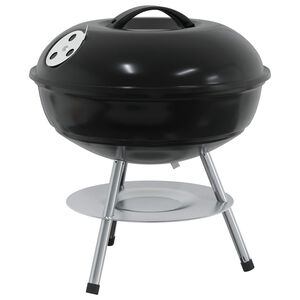 vidaXL Fak grill Fekete 36,5 x 36,5 x 40 cm