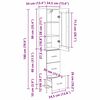vidaXL Magasfi&uacute; fi&oacute;kkal Artisan t&ouml;lgy 34,5 x 34 x 180 cm Faanyag
