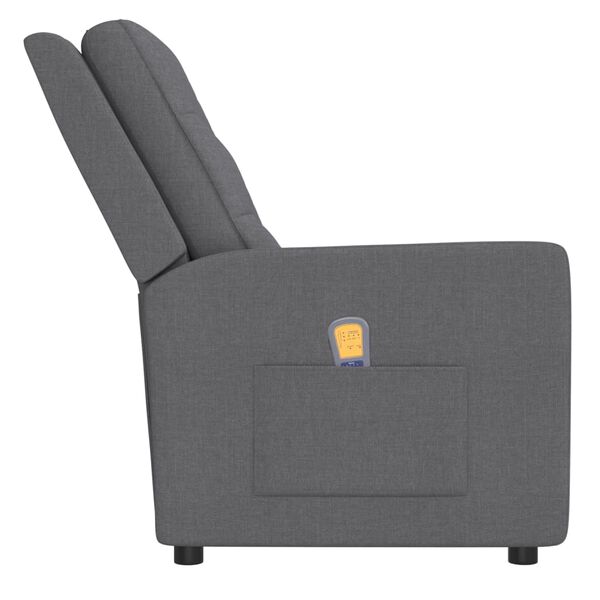 vidaXL vil&aacute;gossz&uuml;rke n&eacute;gyszem&eacute;lyes d&ouml;nthető sz&ouml;vet massz&aacute;zsfotel