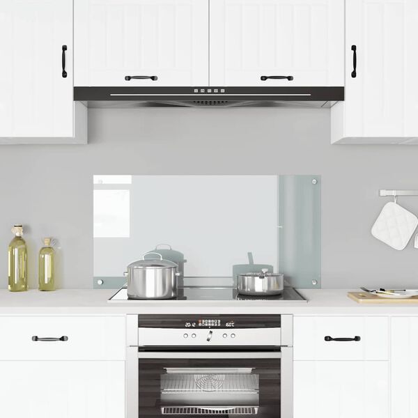 vidaXL átlátszó edzett üveg konyhai fröccsenésgátló 100 x 50 cm