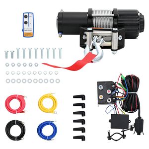 vidaXL elektromos cs&ouml;rlő t&aacute;vir&aacute;ny&iacute;t&oacute;val 12 V 2040 kg